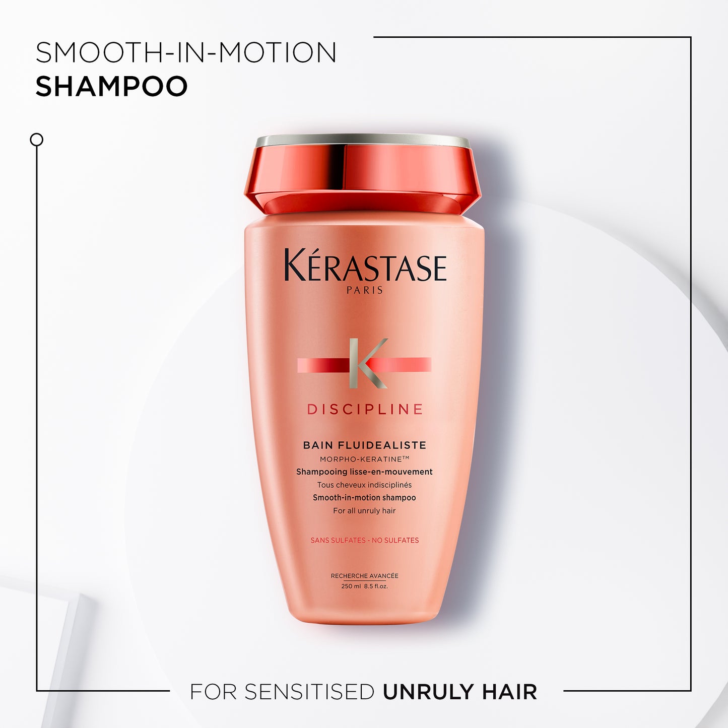 Kerastase Paris Discipline Sulfate-Free Shampoo, 80ml – For Frizzy & Unruly Hair