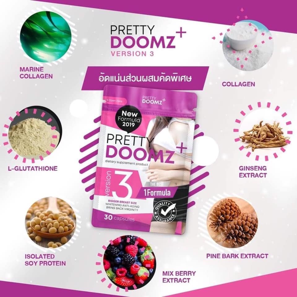 Patty Doomz+ 30 Capsules – Breast Enhancement Supplement