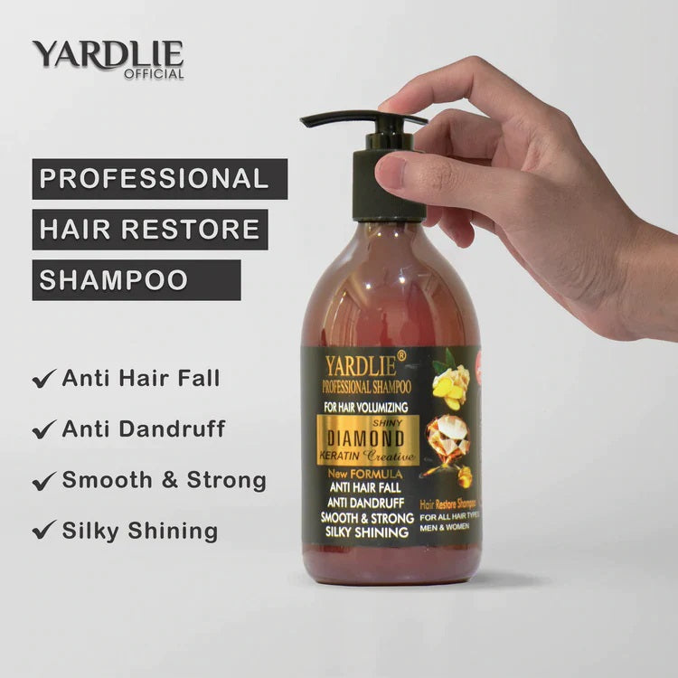 Yardlie Diamond Shampoo For Hair Volumizing 500Ml Shining & Dandruff Restoring a Natural Shine