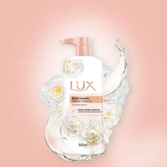 Lux Bright Camellia Delicate Fragrance Brightening Essence Body Wash 500ml