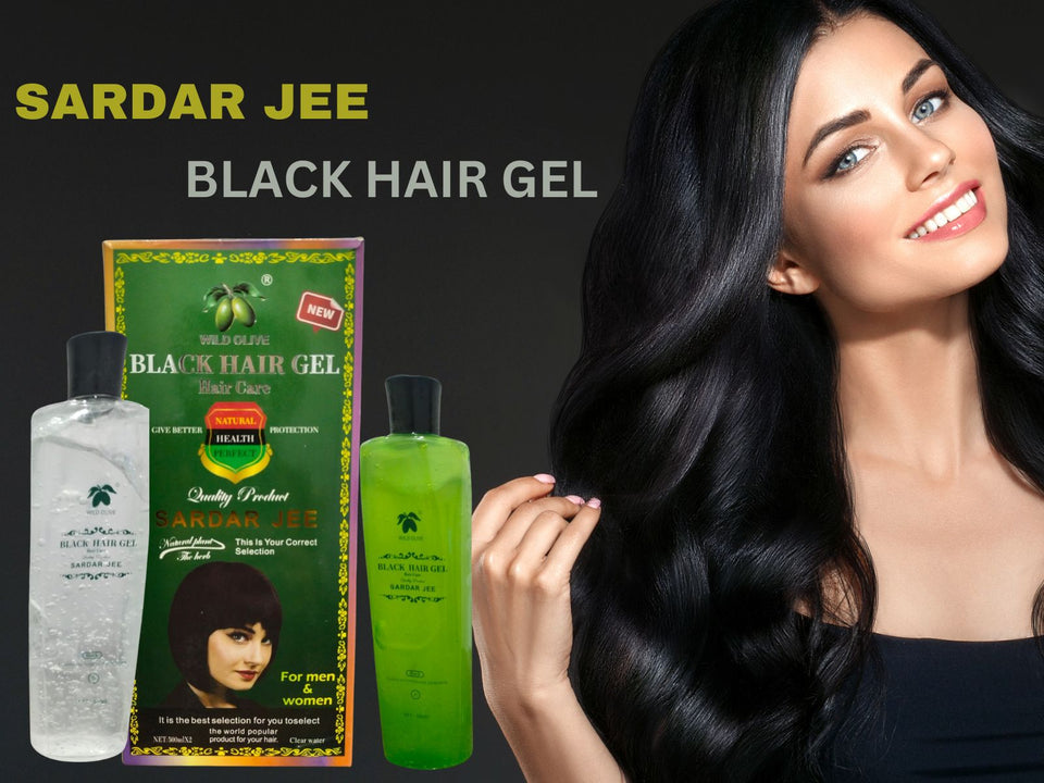 Sardar Jee Black Hair Color Gel SARDAR JEE EASY DYEING COLOURING GEL + OIL 2 BOTTLES 1000 ML