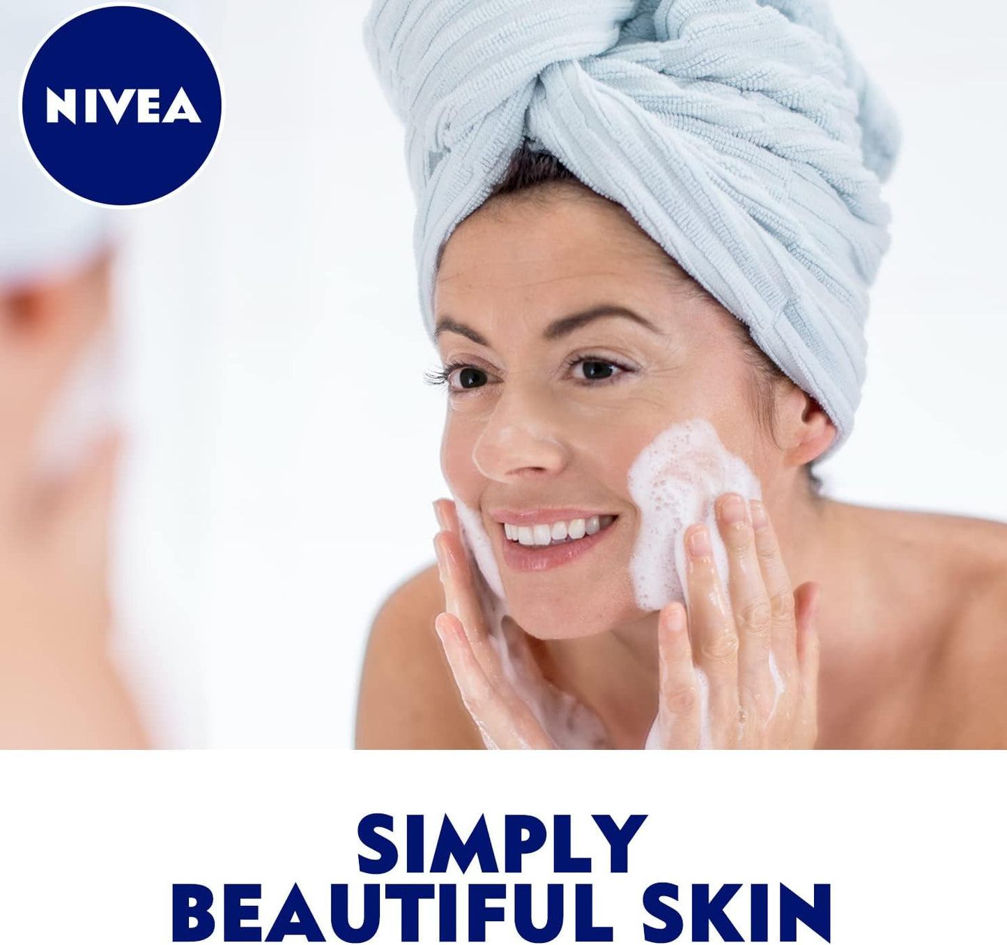 NIVEA Micellar Expert Face Cleansing Mousse For Women, 2 x 150 ml