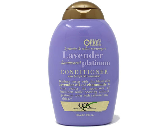 OGX Hydrate & Color Reviving + Lavender Luminescent Platinum Conditioner, 13 Ounce