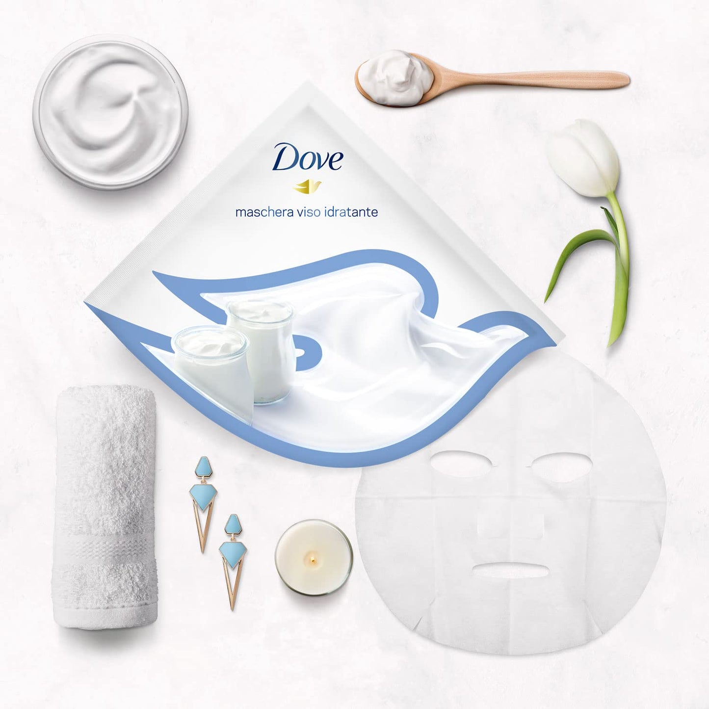 Dove Moisturizing Face Mask for Dry Skin 27ml - Pack of 24