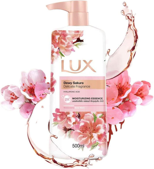 Lux Dewy Sakura Delicate Fragrance Moisturizing Essence Body Wash 500ml