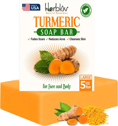 Pack of 8 Turmeric Soap Pyary - Skin Illuminating & Dark Spots removal