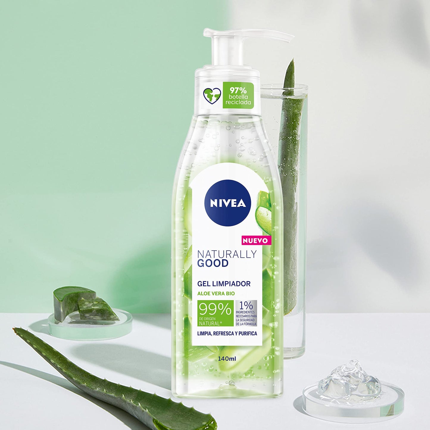 NIVEA Naturally Good Micellar Face Wash Gel (140ml)