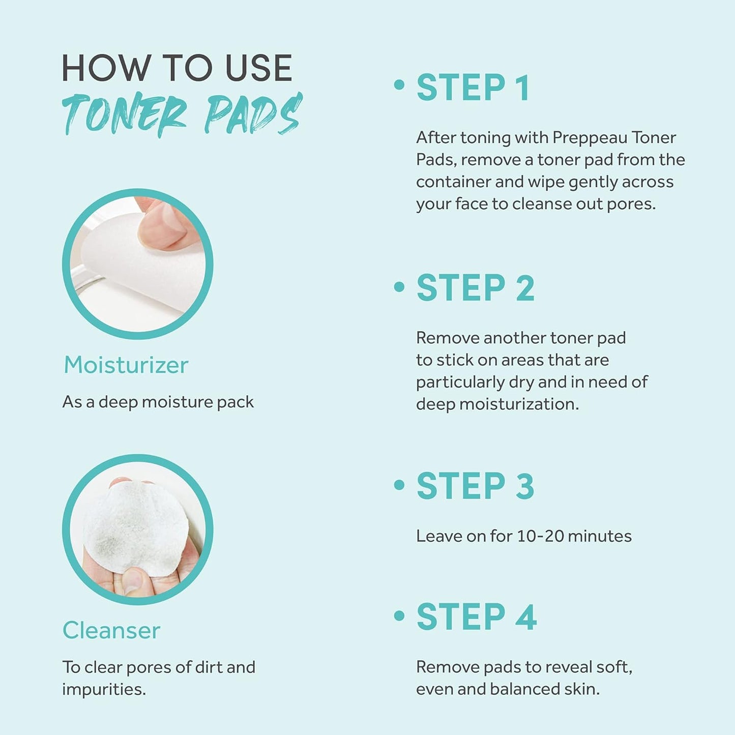 Pond's Preppeau Toner Pads | Removes Dirt and Purifies Skin