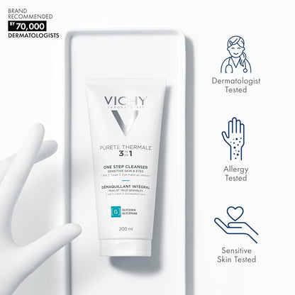 Vichy Purete Thermale 3 In 1 One Step Cleanser Sensitive Skin, 200ml