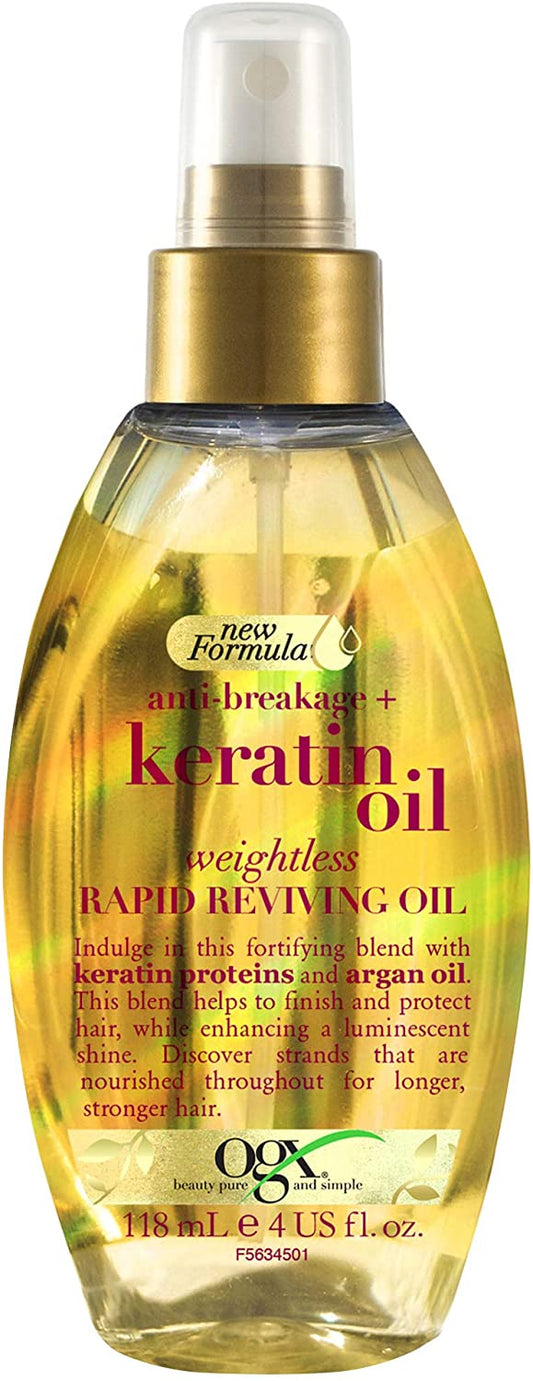 Anti-Breakage Strengthening Keratin Hair Oil for Damaged Hair