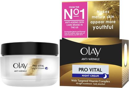 Olay Anti-Wrinkle Pro Vital Anti-Ageing Night Moisturiser – 50ml