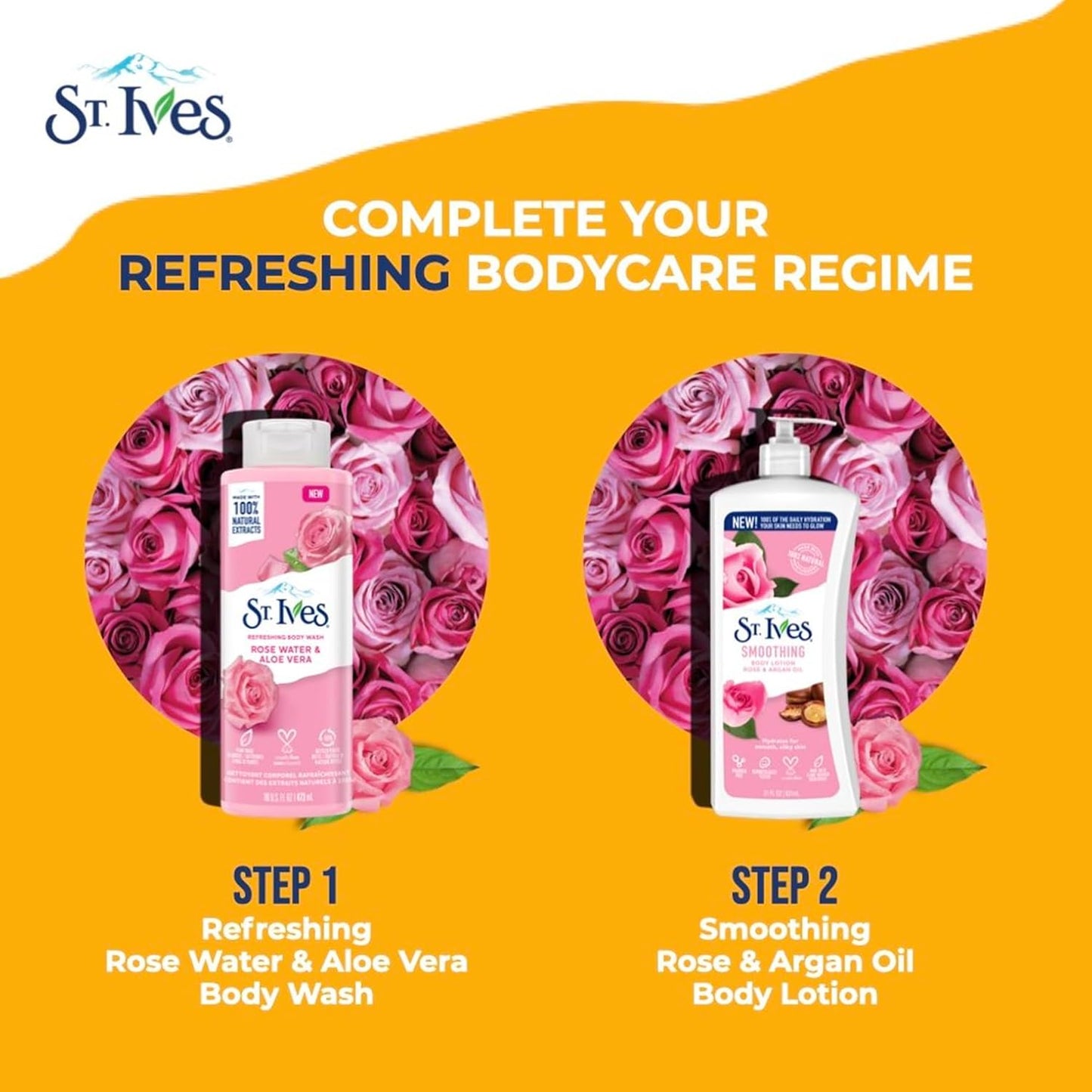 St. Ives Refreshing Rose Water & Aloe Vera Body Wash