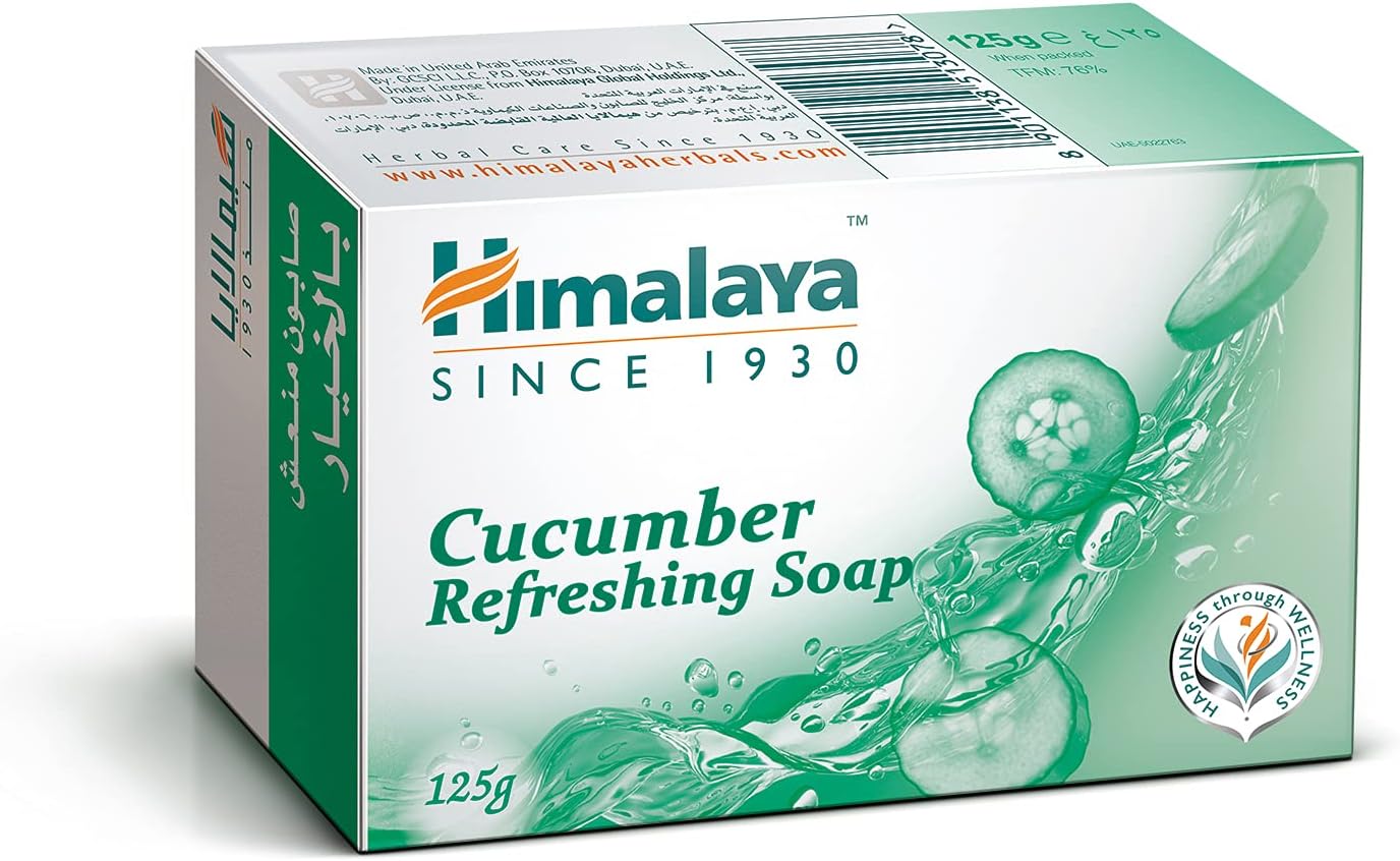 Himalaya Since 1930 Himalaya Cucumber Refreshing Soap Refreshes & Soothes the Skin and Helps Reduce Excess Oil - 125gm