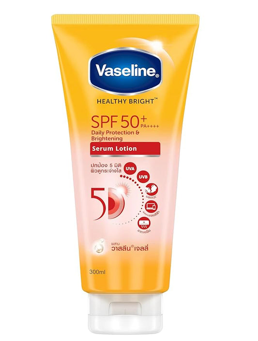 Vaseline Healthy Bright SPF 50 Daily Protection Brightening Body Serum – 300ml