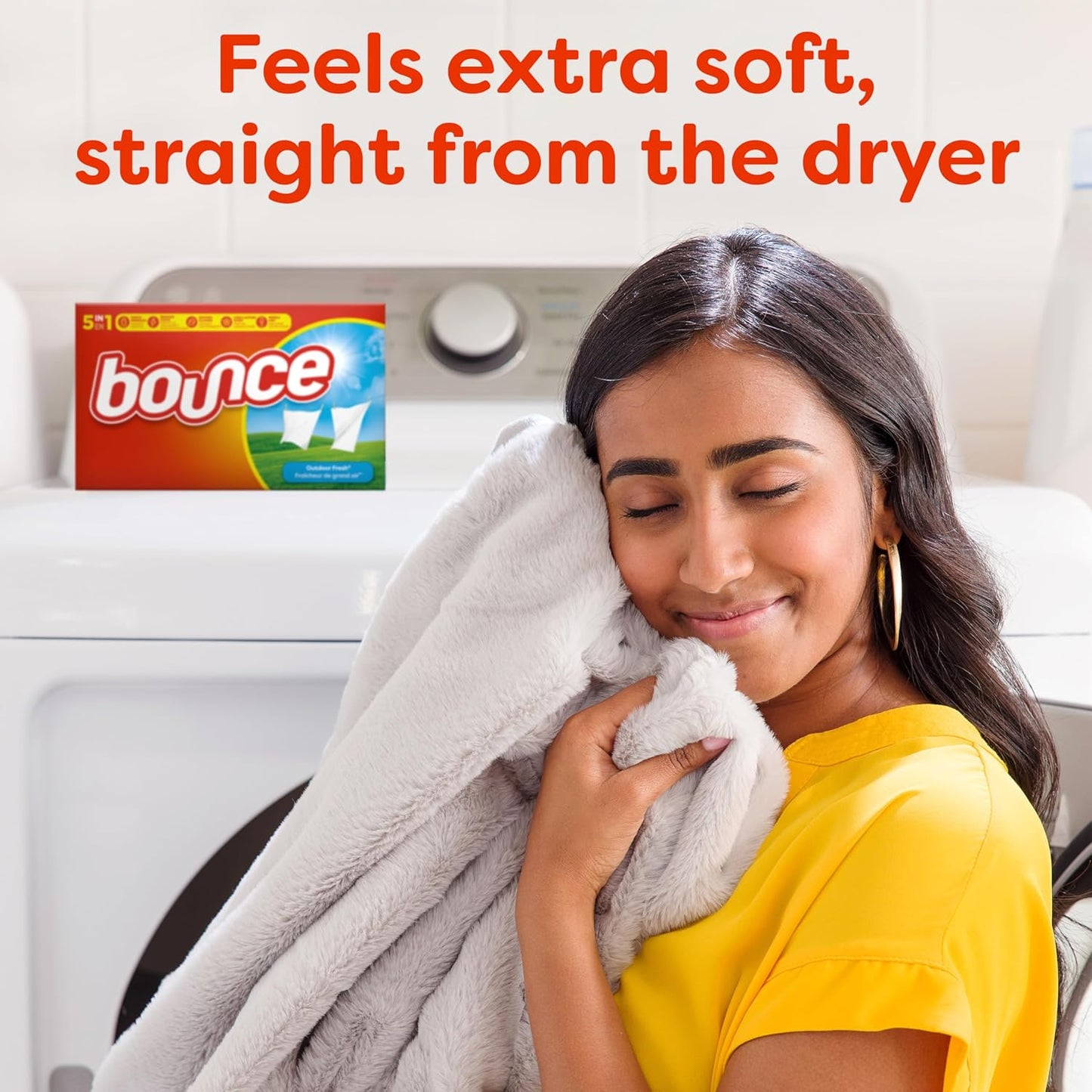 Bounce Dryer Sheets Laundry Fabric Softener, Fresh Linen Scent