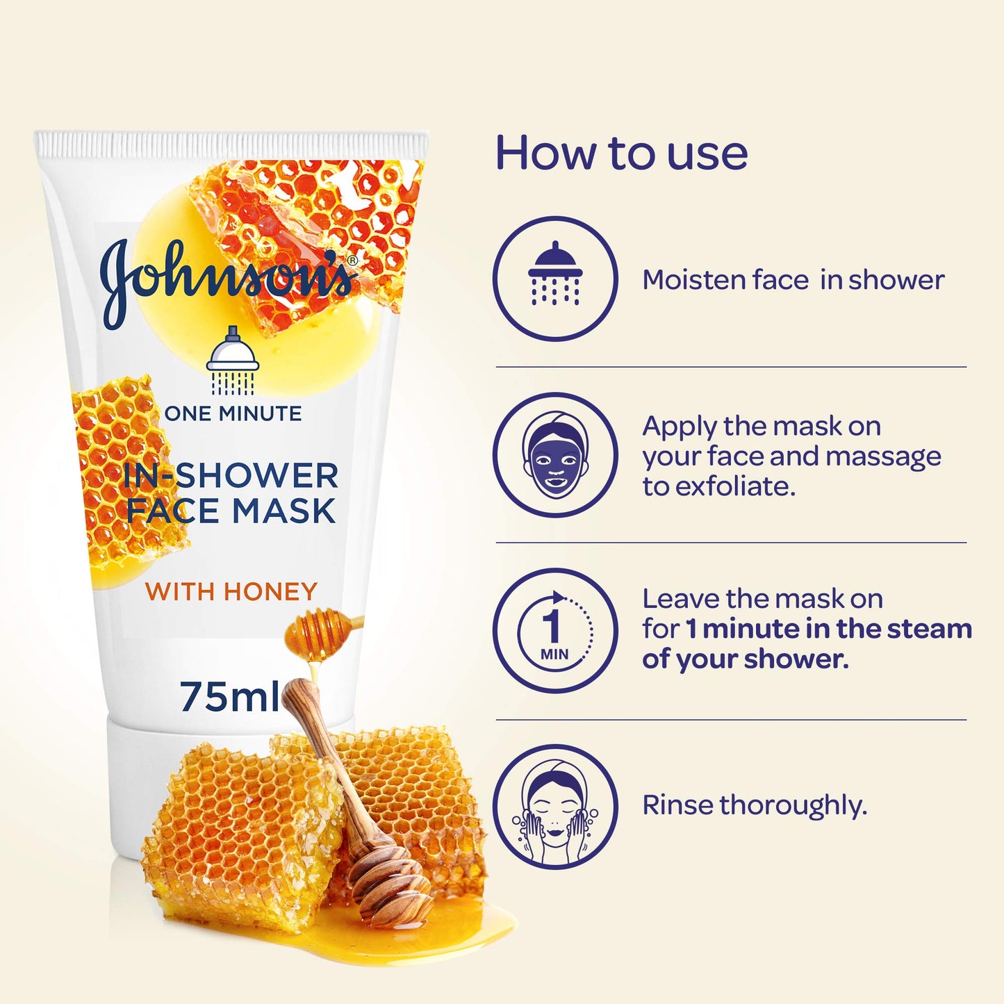 fohnsons in-shower face mask