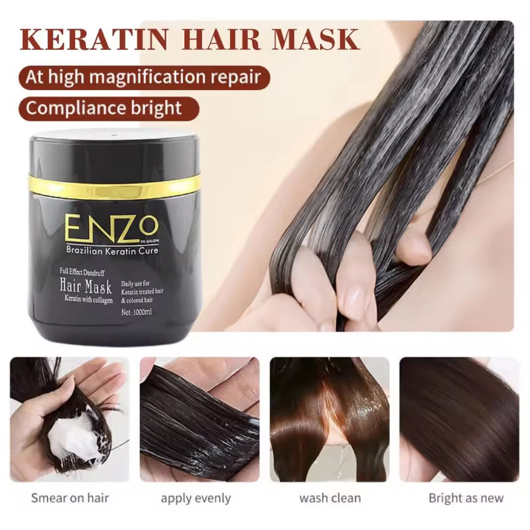 Enzo Hair Mask with Brazilian Keratin & Collagen 1000ml