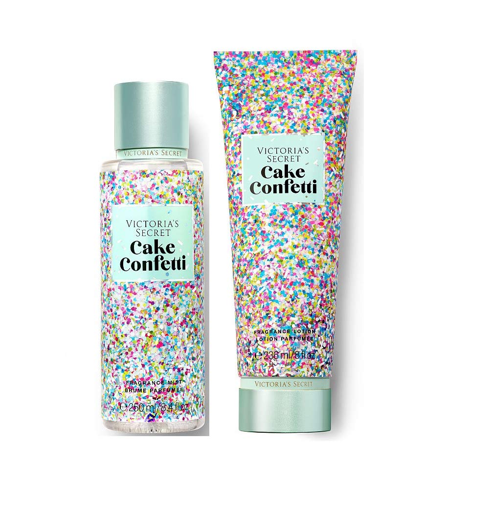 Victoria s Secret Pink Sweet Fix Fragrance Mist and Lotion Set - Cake Confetti