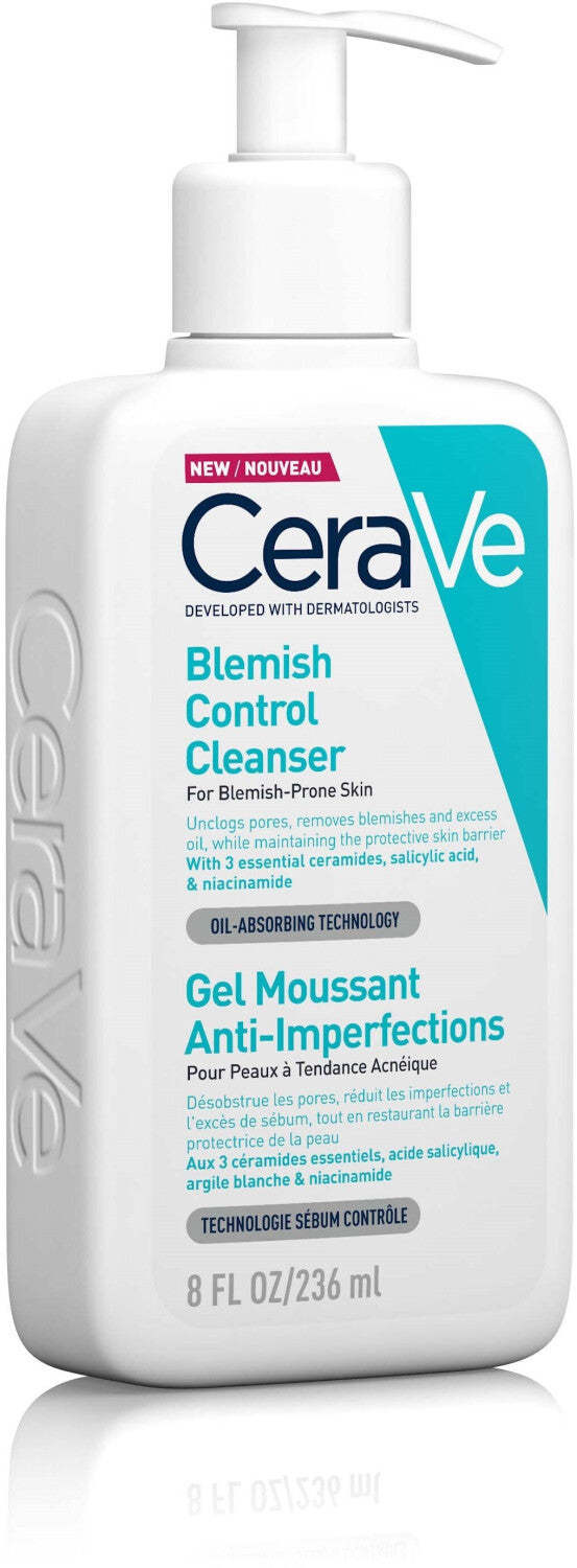 cerave blemish control cleanser 236ml gel moussant anti-imperfrction