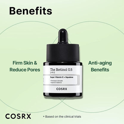 Cosrx – The Retinol 0.5 Super Vitamin E +squalene Oil – 20ml