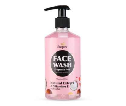 Soapex Face wash natural extract & vitamin C.