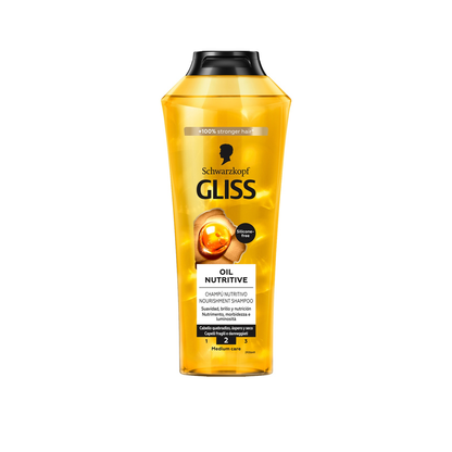 Schwarzkopf Gliss Oil Nutritive Nourishment Shampoo, For Damaged Hair, 400ml