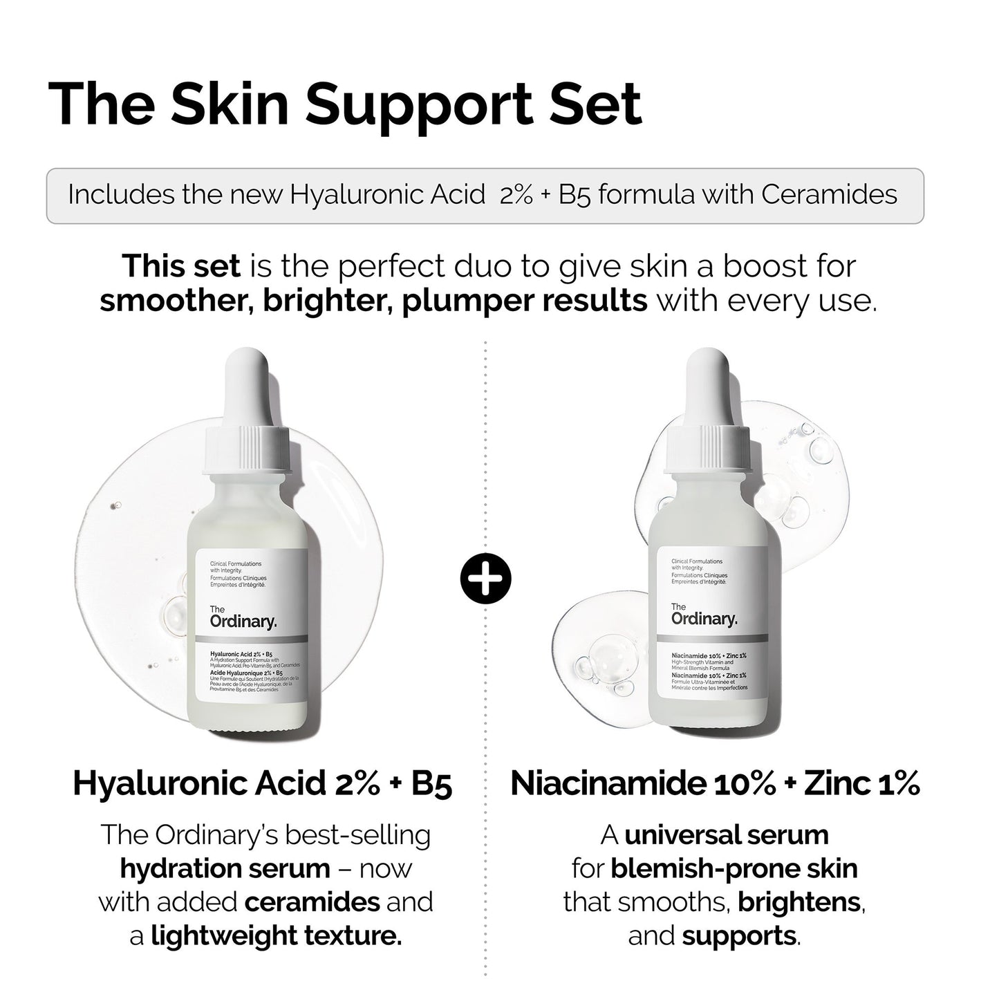 The Ordinary Skin Support Set (2x30 mL)