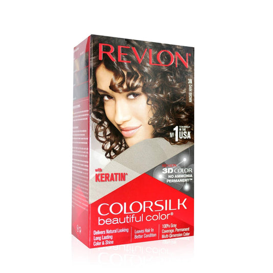 Revlon Color Silk Hair Color with Keratin - 300g (Dark Brown 30)