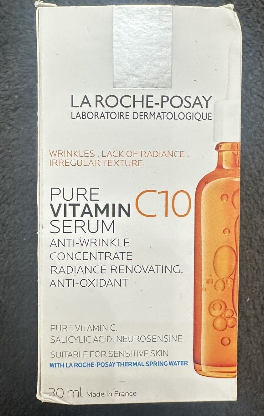 La Roche Posay Pure Vitamin C10 Serum Anti Wrinkle Anti Oxidant Serum 30ml New