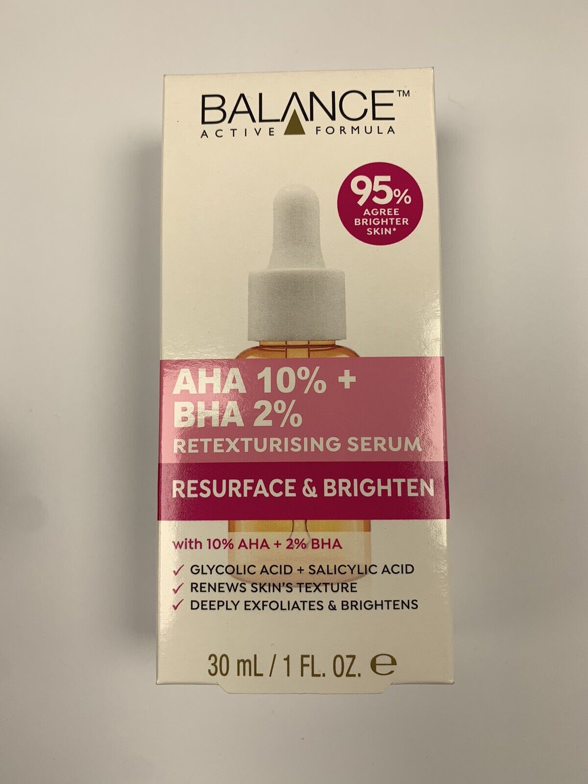 Balance Active Formula Retexturising Serum (AHA 10% & BHA 2%) 30ml