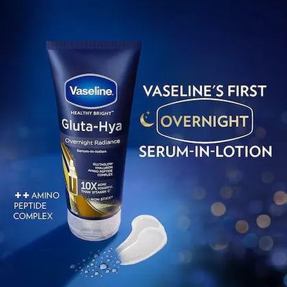 Vaseline Healthy Bright Gluta Hya Serum Burst Lotion Overnight Radiance Repair 300Ml